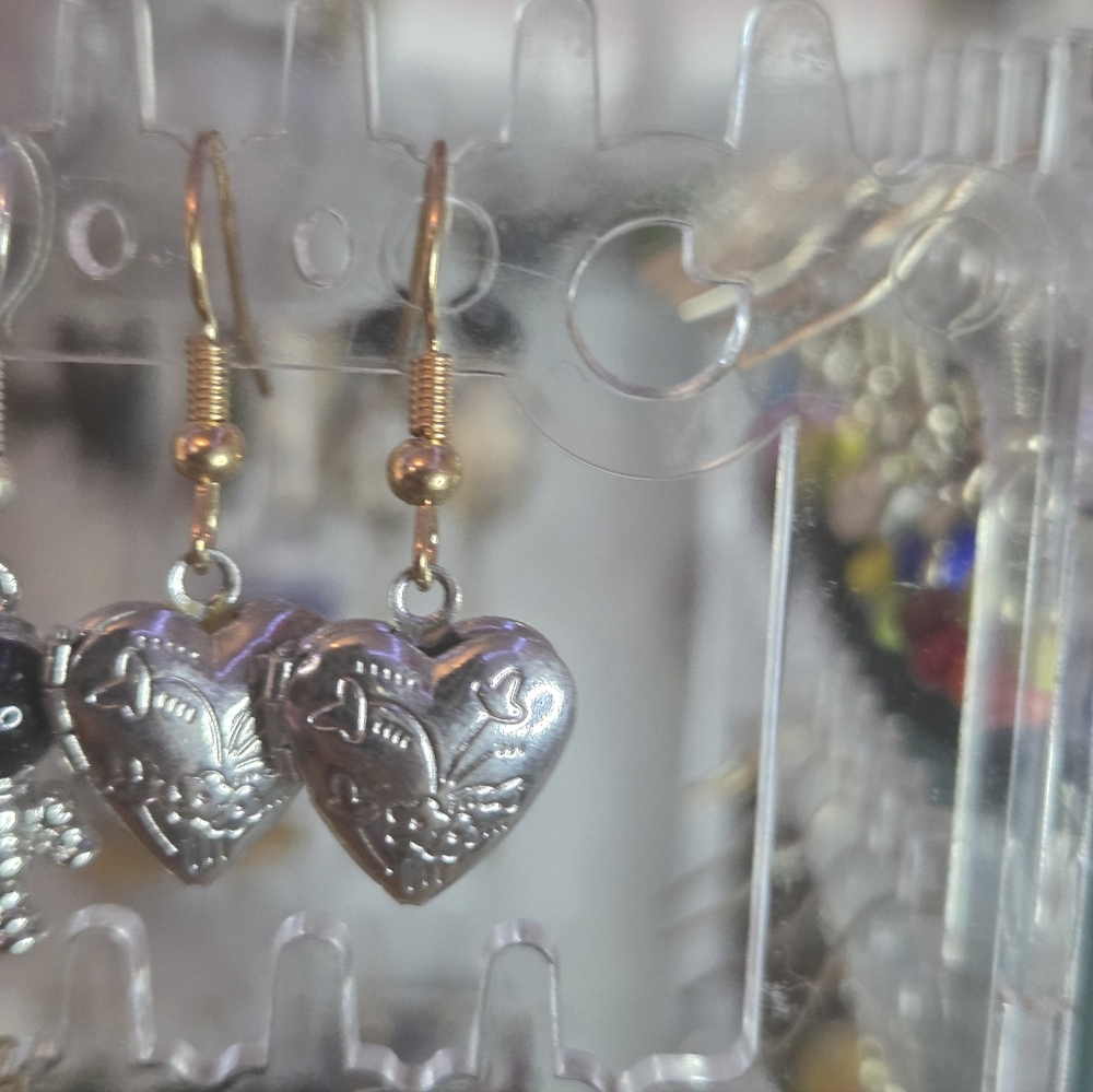 Silver Heart Earrings